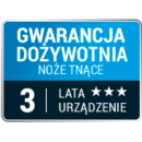Wszystkie niszczarki biurowe Kobra objęte są trzyletnią gwarancją na urządzenie i dożywotnią gwarancją na noże tnące.